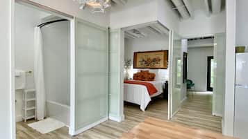 2 chambres, fer et planche Ă repasser, Wi-Fi, draps fournis