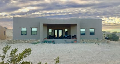 Desert Sky Hideaway: Modern Home near the Terlingua Ghost Town. 3 bedrooms. 2 bathrooms.