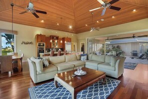 Smart TV, offices - Stunning 4 Bedroom Home on the Golf Course with Pool, Hot Tub & New Central A/C! (Koloa)
