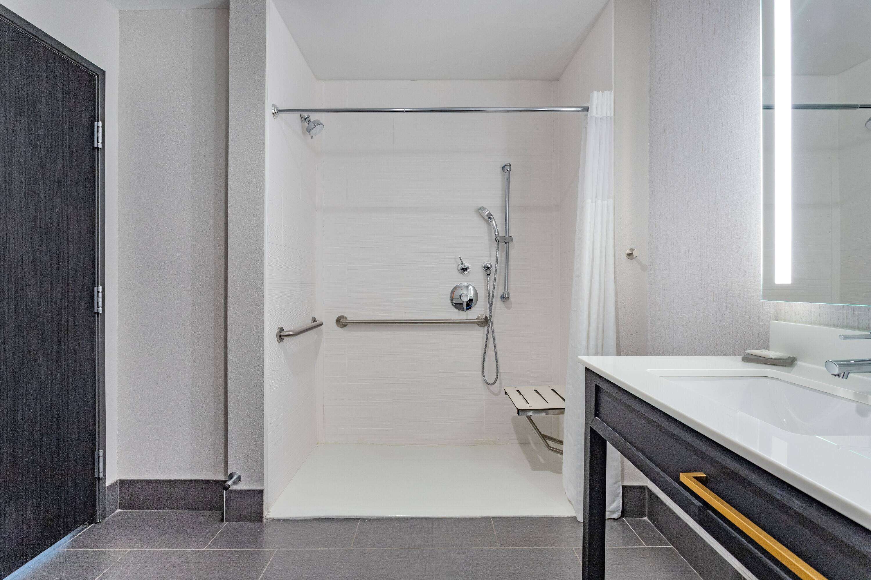 room, 1 king bed, accessible, non smoking (mobility,roll-in shower) | accessible bathroom