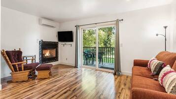 TV, fireplace, offices