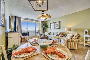 TV - Majestic Beachfront 2BR | Balcony, Pools & Stunning Views (Panama City Beach)