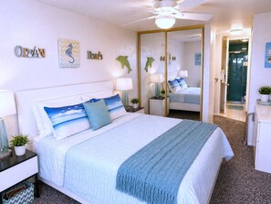 1 bedroom, desk, iron/ironing board, cribs/infant beds