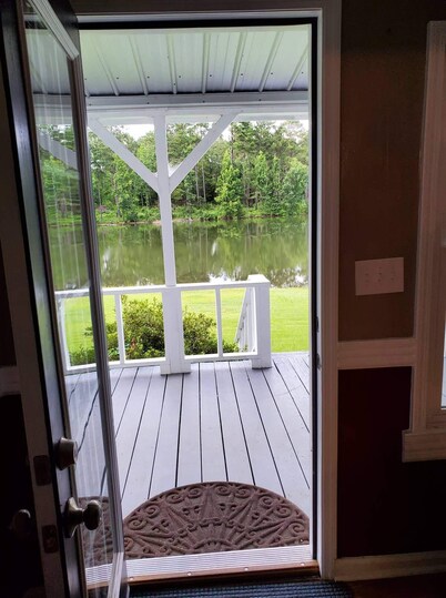 House on lake