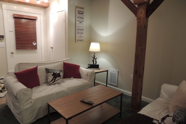 Televisor de pantalla plana, llar de foc i estèreo