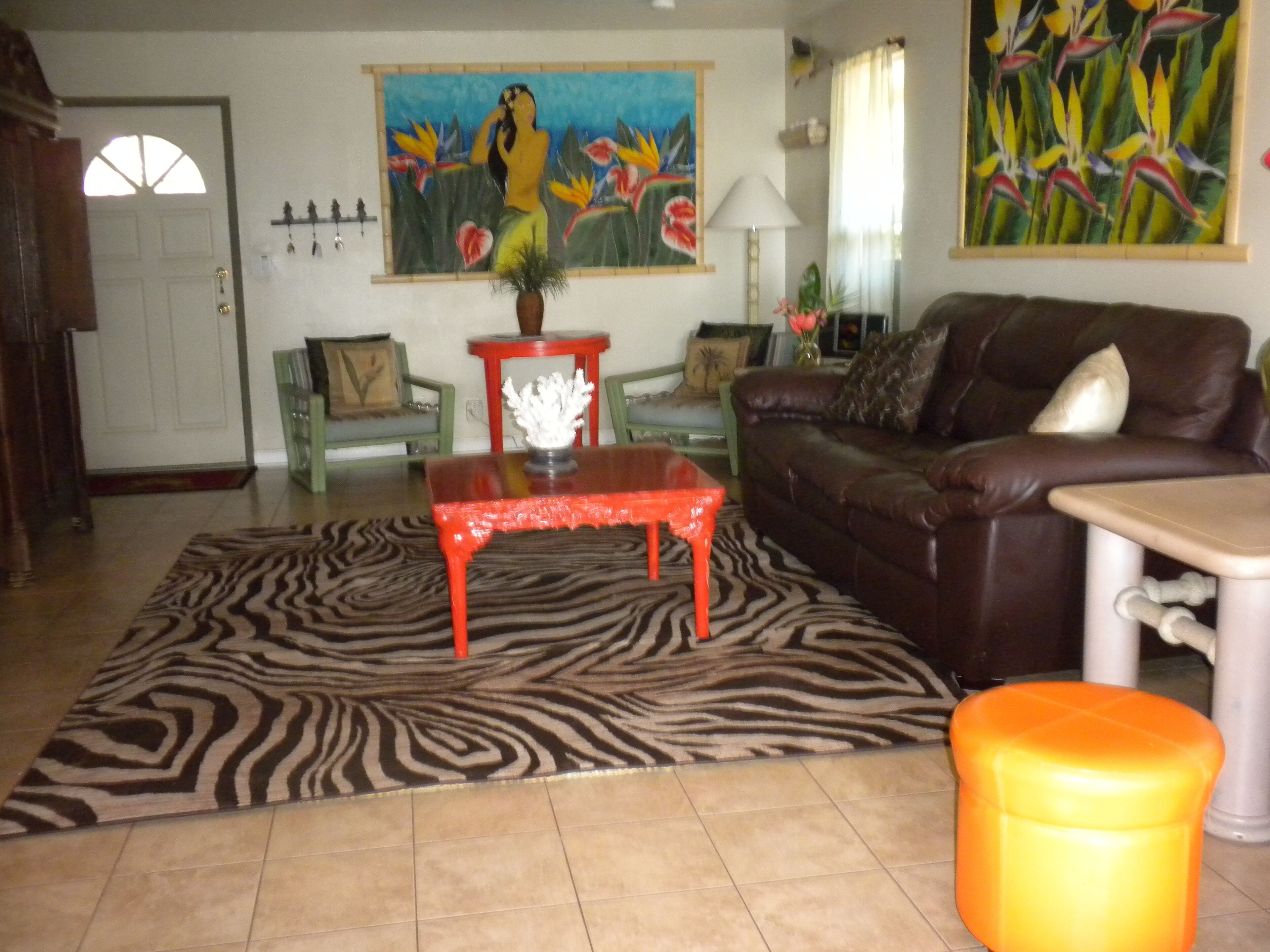 Smart TV, DVD player, books, video library