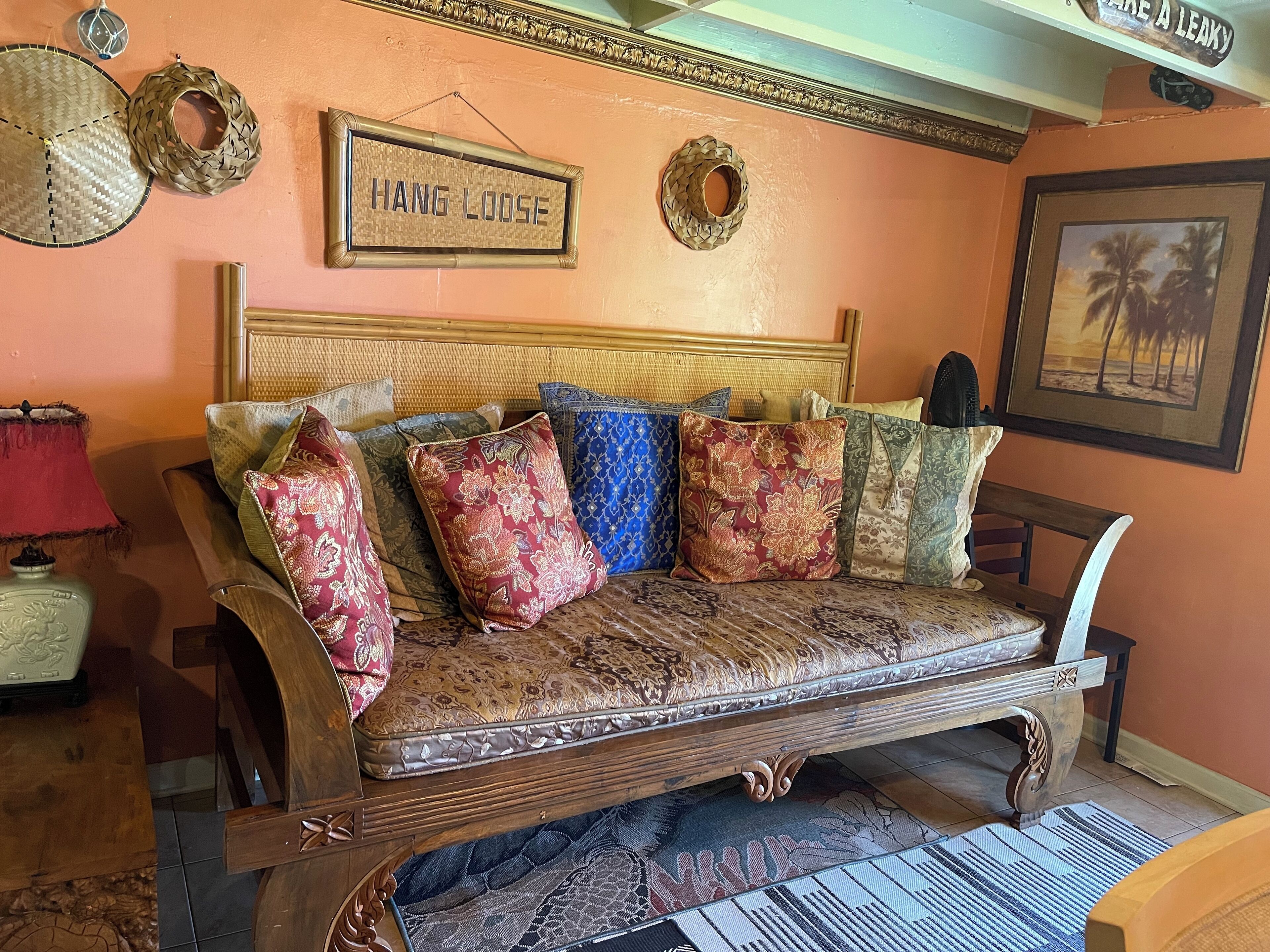 Smart TV, DVD player, books, video library