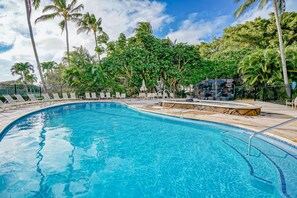 A heated pool