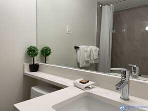 Hair dryer, towels