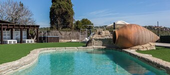 Pet-Friendly Villa Masía Can Trabal with Mountain View, Pool, Jacuzzi, Wi-Fi, A/C, Terrace & Garden