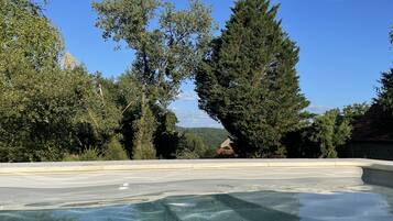 Piscine extérieure, piscine chauffée