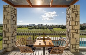 Outdoor dining - LUXURY SUITE WITH SEA VIEW (Veiros)