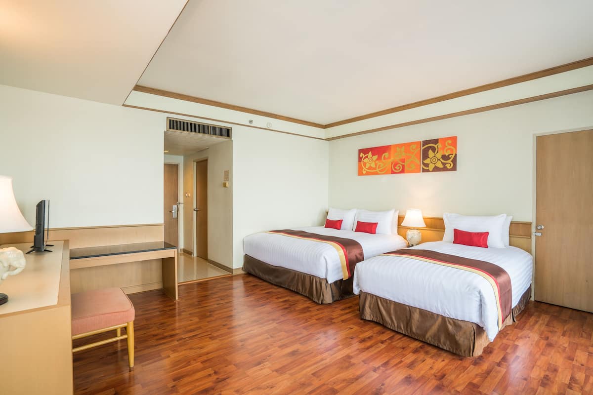 In-room safe, desk, blackout curtains, bed sheets