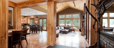 Main Living, Dining and Kitchen