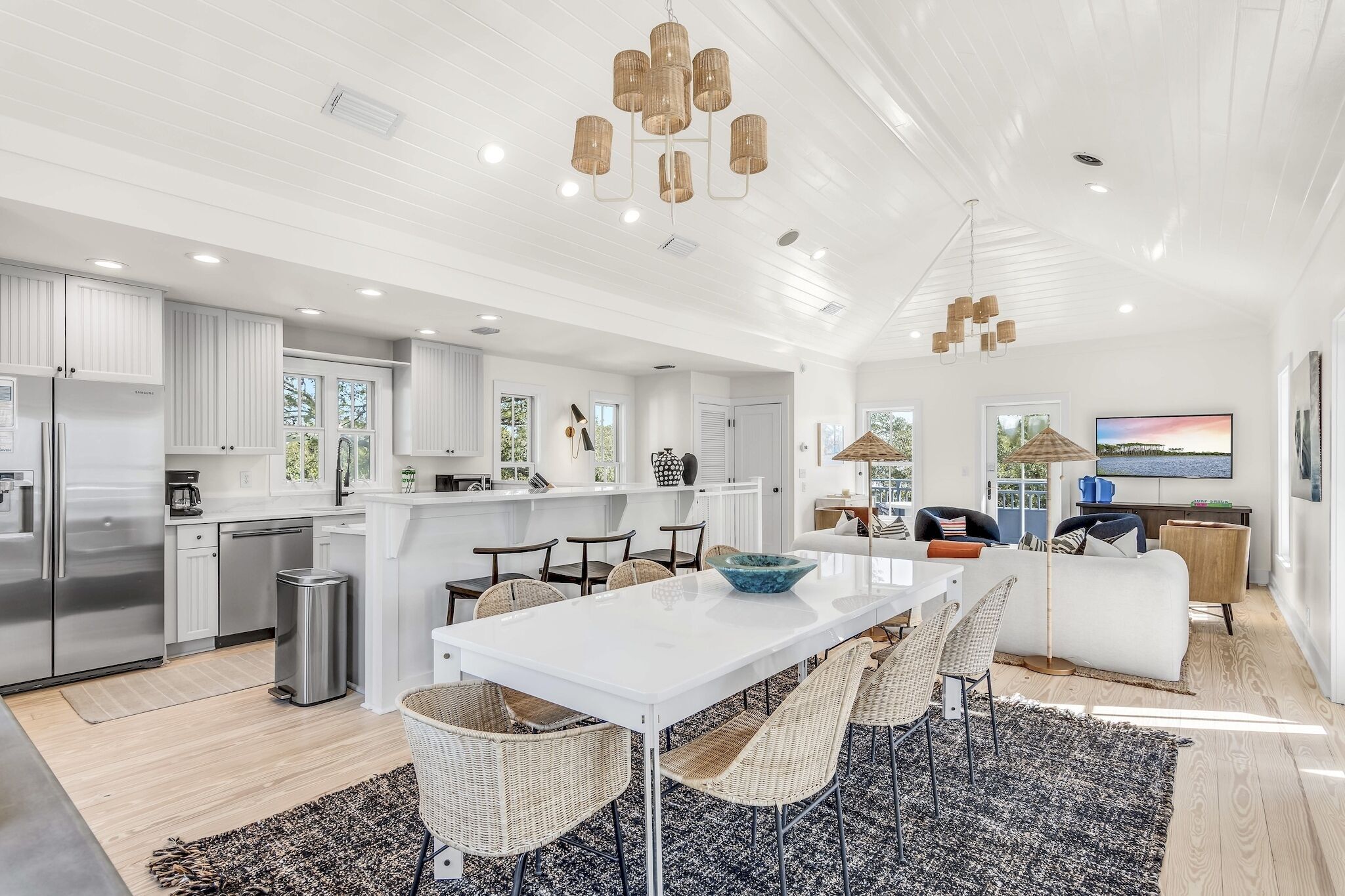 Open Kitchen and Dining Area ~ Community Pools ~ Bunk Room ~ Balcony
