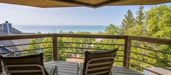 Big Hilltop Home with Gorgeous Lake Views & Beach Access