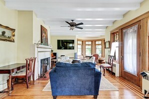 Living room - Spacious Victorian Home With Mountain Views And Lots Of Fun Extras!! 5 Bedroom Farmhouse by RedAwning (Napanoch)