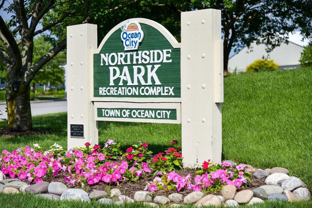 A sign for Northside Park Recreation Complex in Ocean City.
