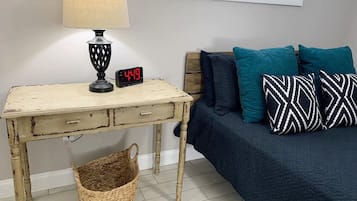 1 bedroom, iron/ironing board, travel crib, free WiFi