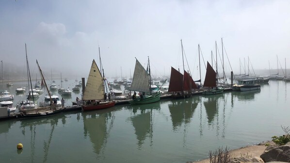 A marina with multiple sailboats docked. - Maison Bord de Mer Tout Confort (Jard-sur-Mer)