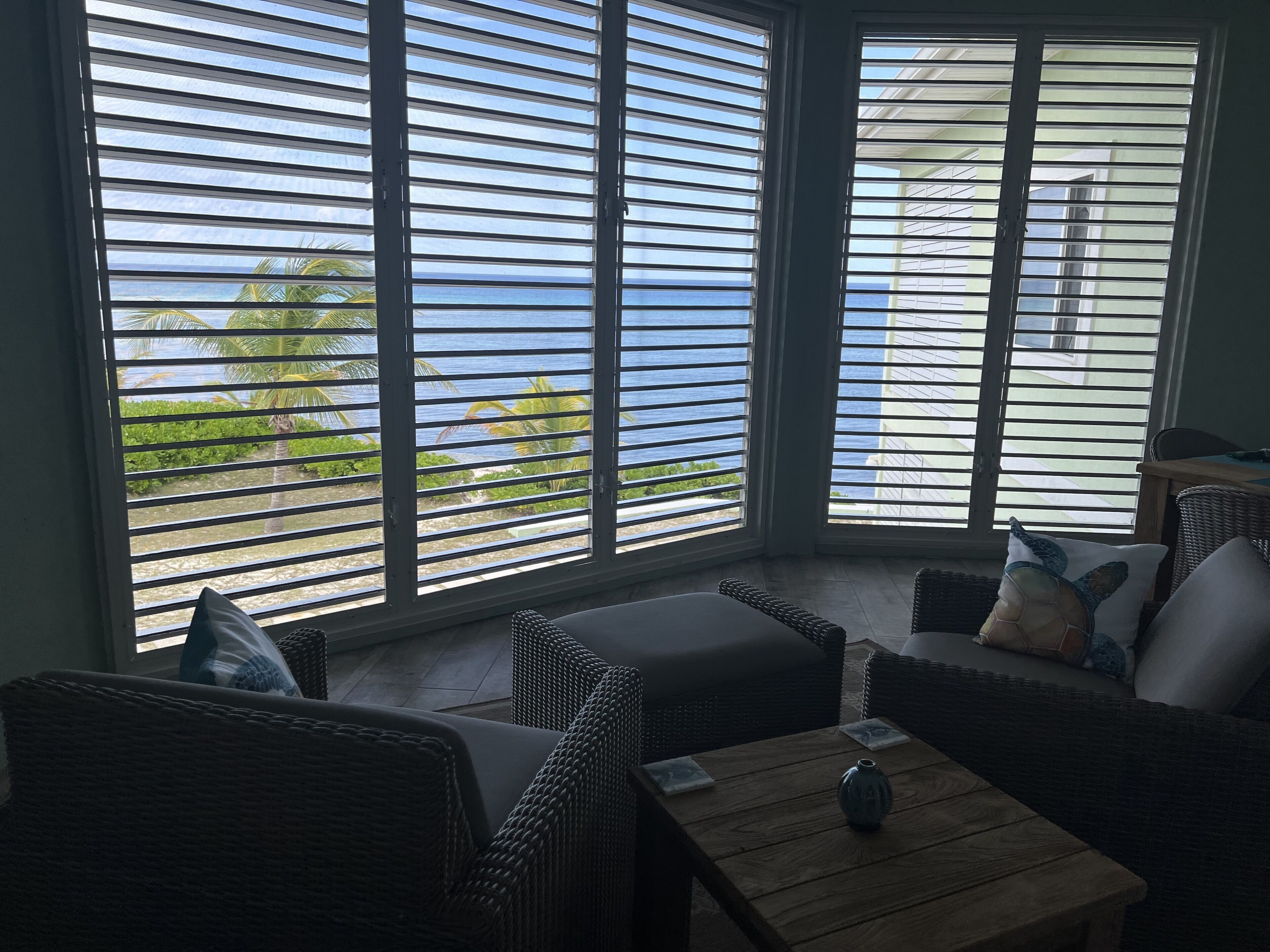 Lanai view from the sitting area