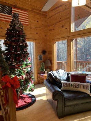 Smart TV, fireplace, DVD player - The KunTree Cabin in the Pigeon Forge (Sevierville)