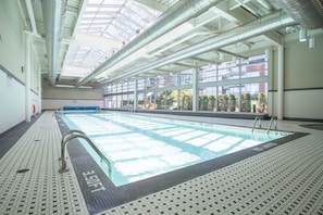 Indoor pool, a heated pool
