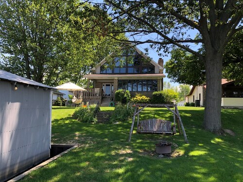 Waterfront with dock, firepit, and incredible views!!