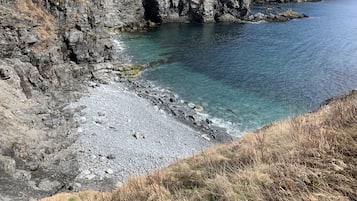 Vlak bij het strand