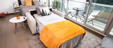 1 chambre, fer et planche à repasser, Wi-Fi gratuit, draps fournis