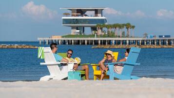 Beach nearby, beach towels