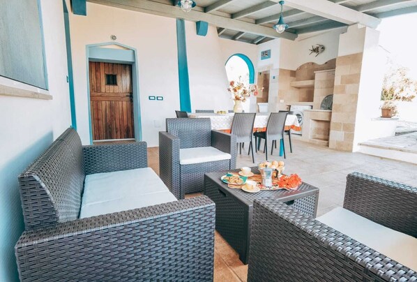 Outdoor dining - Casa Vacanza La Liama - Torre Pali - Pescoluse (Puglia)