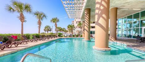 Indoor pool, outdoor pool