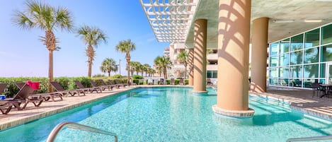 Indoor pool, outdoor pool