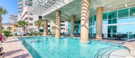 Indoor pool, outdoor pool