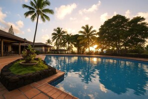 Indoor pool, a heated pool