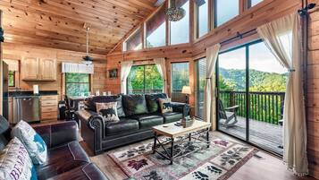Smart TV, fireplace, video games