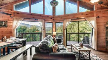 Smart TV, fireplace, video games