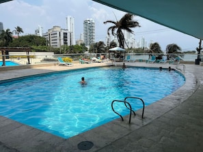 Indoor pool, outdoor pool