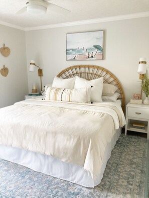 1 bedroom, iron/ironing board, travel crib, free WiFi