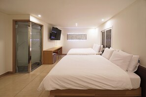 家庭双床房 | 免费 WiFi、床单