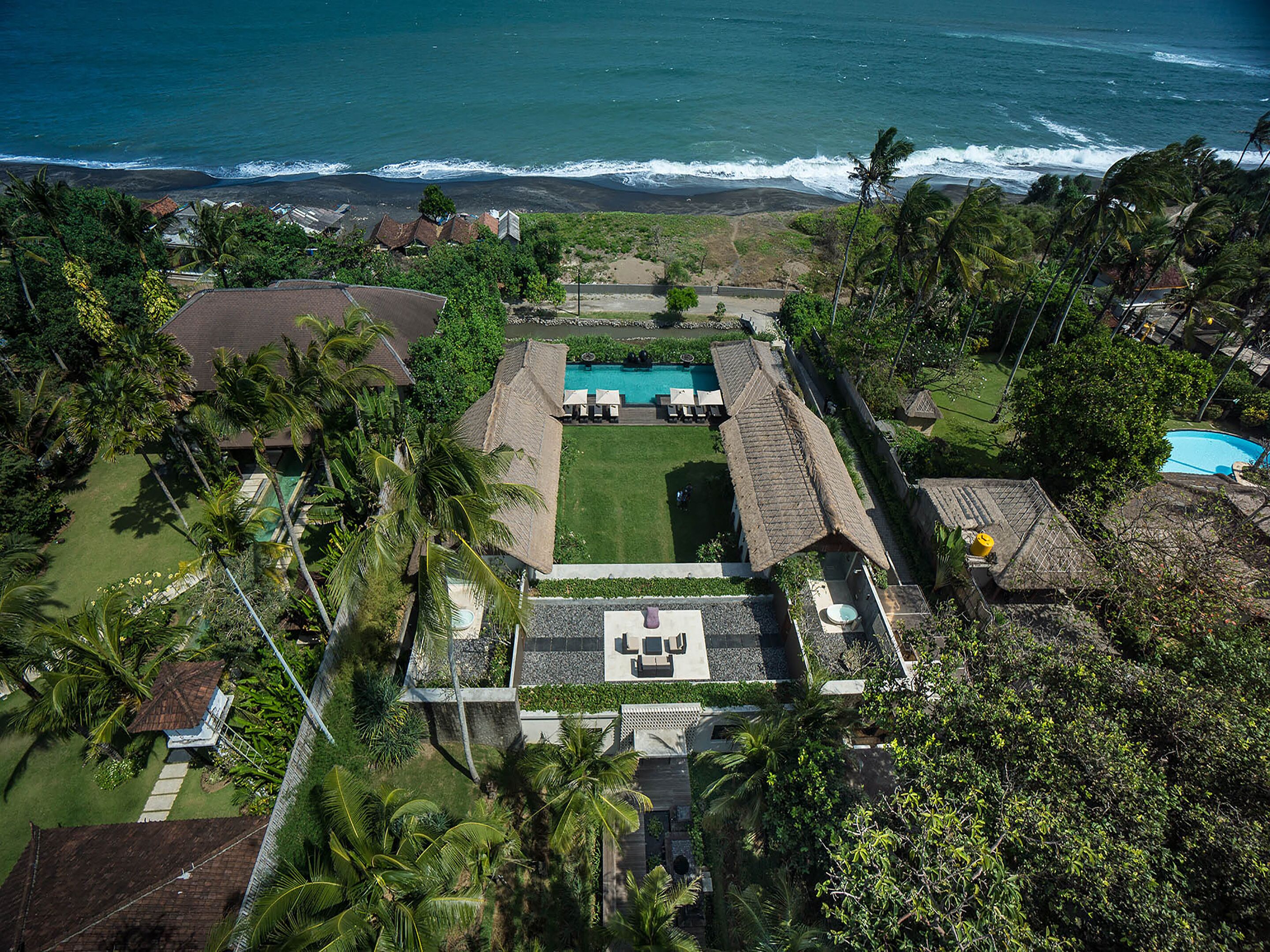 Seseh Beach Villa I | Aerial view