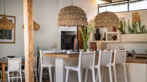 Villa, 3 Bedrooms, Smoking, Private Pool | Dining - Rustic Interior Design, Private Villa, 3 BR, Umalas With Staff (Kerobokan)