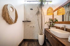 Villa, 3 Bedrooms, Smoking, Private Pool | Bathroom | Shower, towels