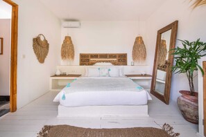 Basic Villa, Multiple Beds | 3 bedrooms, laptop workspace, iron/ironing board, WiFi - Tropical Design, Private Villa, 3 BR, Umalas (Kerobokan)