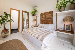 Basic Villa, Multiple Beds | 3 bedrooms, laptop workspace, iron/ironing board, WiFi - Tropical Design, Private Villa, 3 BR, Umalas (Kerobokan)