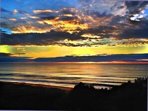Am Strand, Liegestühle, Strandtücher