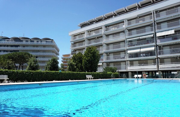 Apartment, 1 Bedroom, Balcony, Pool View | Pool | Outdoor pool