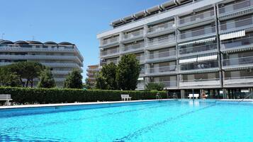 Apartment, 1 Bedroom, Balcony, Pool View | Pool | Outdoor pool