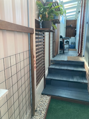 Property grounds. Modern Tiny House